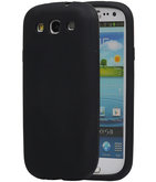 Hoesje voor Samsung Galaxy S3 i9300 TPU back case Zwart