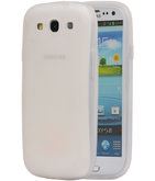 Hoesje voor Samsung Galaxy S3 i9300 TPU back case Wit