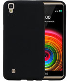 Zwart Zand TPU back case cover voor Hoesje voor LG X Style K200