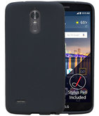 Grijs Zand TPU back case cover voor Hoesje voor LG Stylus 3 / K10 Pro