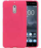 Roze Zand TPU back case cover voor Hoesje voor Nokia 6