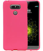 Roze Zand TPU back case cover voor Hoesje voor LG G6