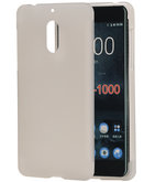 Hoesje voor Nokia 6 TPU back case transparant Wit