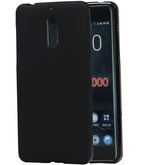Hoesje voor Nokia 6 TPU back case Zwart