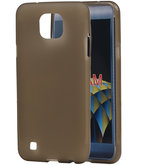 Hoesje voor LG X Cam K580 TPU back case transparant Grijs