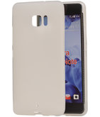 Hoesje voor HTC U Ultra TPU back case transparant Wit
