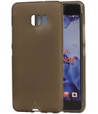 Hoesje voor HTC U Ultra TPU back case transparant Grijs