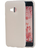 Hoesje voor HTC U Play TPU back case transparant Wit