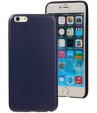 Blauw Leder Design TPU Hoesje voor Apple iPhone 7 Plus / 8 Plus