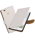 Wit Krokodil booktype voor Hoesje voor Huawei Nova