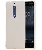 Hoesje voor Nokia 5 TPU back case transparant Wit