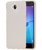 Hoesje voor Huawei Y5 2017 / Y5 III TPU back case transparant Wit