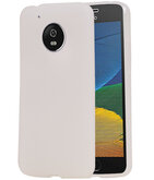 Hoesje voor Motorola Moto G5 TPU back case transparant Wit
