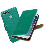 Hoesje voor Huawei Honor 8 Pro / V9 Pull-Up booktype Groen