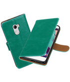 Hoesje voor HTC One X10 Pull-Up booktype Groen