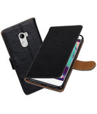 Hoesje voor HTC One X10 Pull-Up booktype Zwart