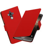 Hoesje voor Huawei Mate 9 Effen booktype Rood