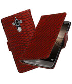 Hoesje voor Huawei Mate 9 Slang booktype Rood