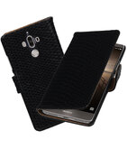 Hoesje voor Huawei Mate 9 Slang booktype Zwart