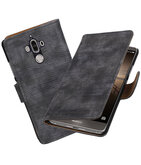 Hoesje voor Huawei Mate 9 Mini Slang booktype Grijs