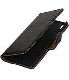 Hoesje voor Sony Xperia XA Slang booktype Zwart