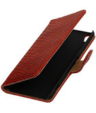 Hoesje voor Sony Xperia XA Slang booktype Rood