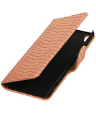 Hoesje voor Sony Xperia XA Slang booktype Roze