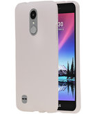 Hoesje voor LG K4 2017 TPU back case transparant Wit