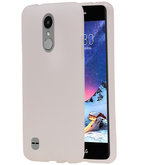 Hoesje voor LG K8 2017 TPU back case transparant Wit