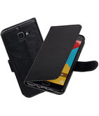 Zwart Portemonnee booktype Hoesje voor Samsung Galaxy A7 2016 A710