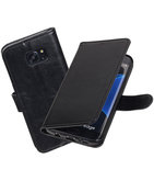Zwart Portemonnee booktype Hoesje voor Samsung Galaxy S7 Edge G935F