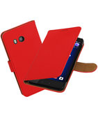 Hoesje voor HTC U11 Effen booktype Rood