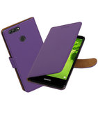 Hoesje voor Huawei nova 2 Plus Effen booktype Paars