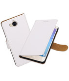Hoesje voor Huawei Y5 2017 / Y6 2017 Effen booktype Wit