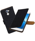 Hoesje voor Huawei Y7 / Y7 Prime Krokodil booktype Zwart