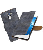 Hoesje voor Huawei Y7 / Y7 Prime Mini Slang booktype Grijs
