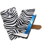 Hoesje voor Huawei Y7 / Y7 Prime Zebra booktype