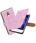 Hoesje voor Huawei Honor 6A Mini Slang booktype Roze