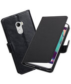 Zwart Portemonnee booktype Hoesje voor HTC One X10