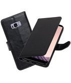 Zwart Portemonnee booktype Hoesje voor Samsung Galaxy Note 8