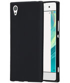 Hoesje voor Sony Xperia XZ1 Compact Design TPU back case Zwart