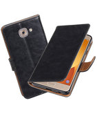 Hoesje voor Samsung Galaxy J7 Max Pull-Up booktype Zwart
