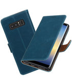 Hoesje voor Samsung Galaxy Note 8 Pull-Up booktype blauw