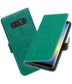 Hoesje voor Samsung Galaxy Note 8 Pull-Up booktype groen