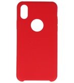 Hoesje voor Apple iPhone X Premium TPU back case Rood