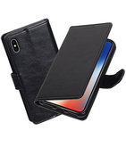 Zwart Portemonnee booktype Hoesje voor Apple iPhone X