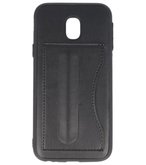 Hoesje voor Samsung Galaxy J3 2017 Stand TPU back case Zwart