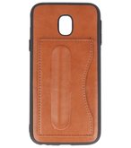 Hoesje voor Samsung Galaxy J3 2017 Stand TPU back case Bruin