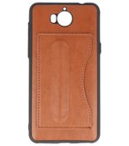 Hoesje voor Huawei Y5 2017 Stand TPU back case Bruin