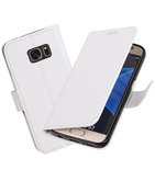 Wit Portemonnee booktype Hoesje voor Samsung Galaxy S7 G930F